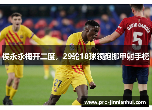 侯永永梅开二度，29轮18球领跑挪甲射手榜